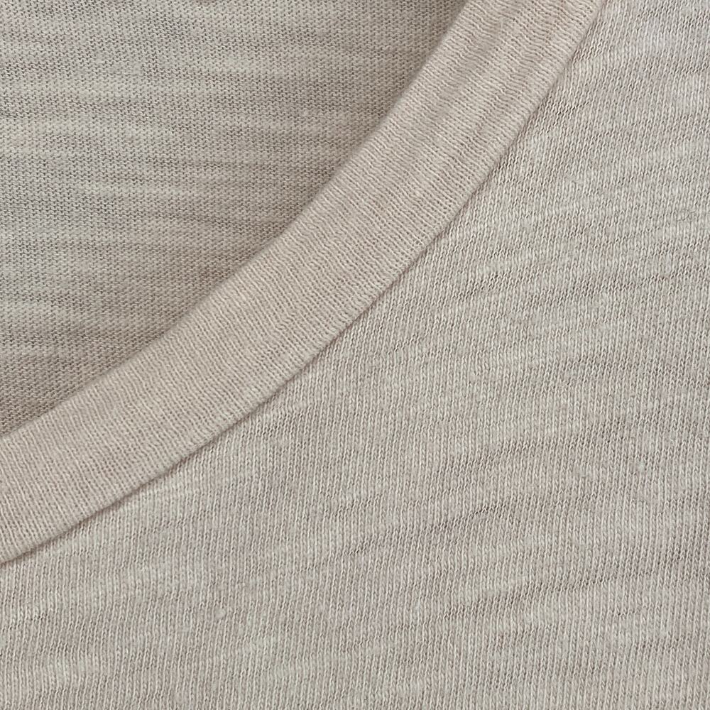 EILEEN FISHER Top S Slub Organic Cotton Jersey Crewneck Short Sleeve Peach Pink - Picture 6 of 11